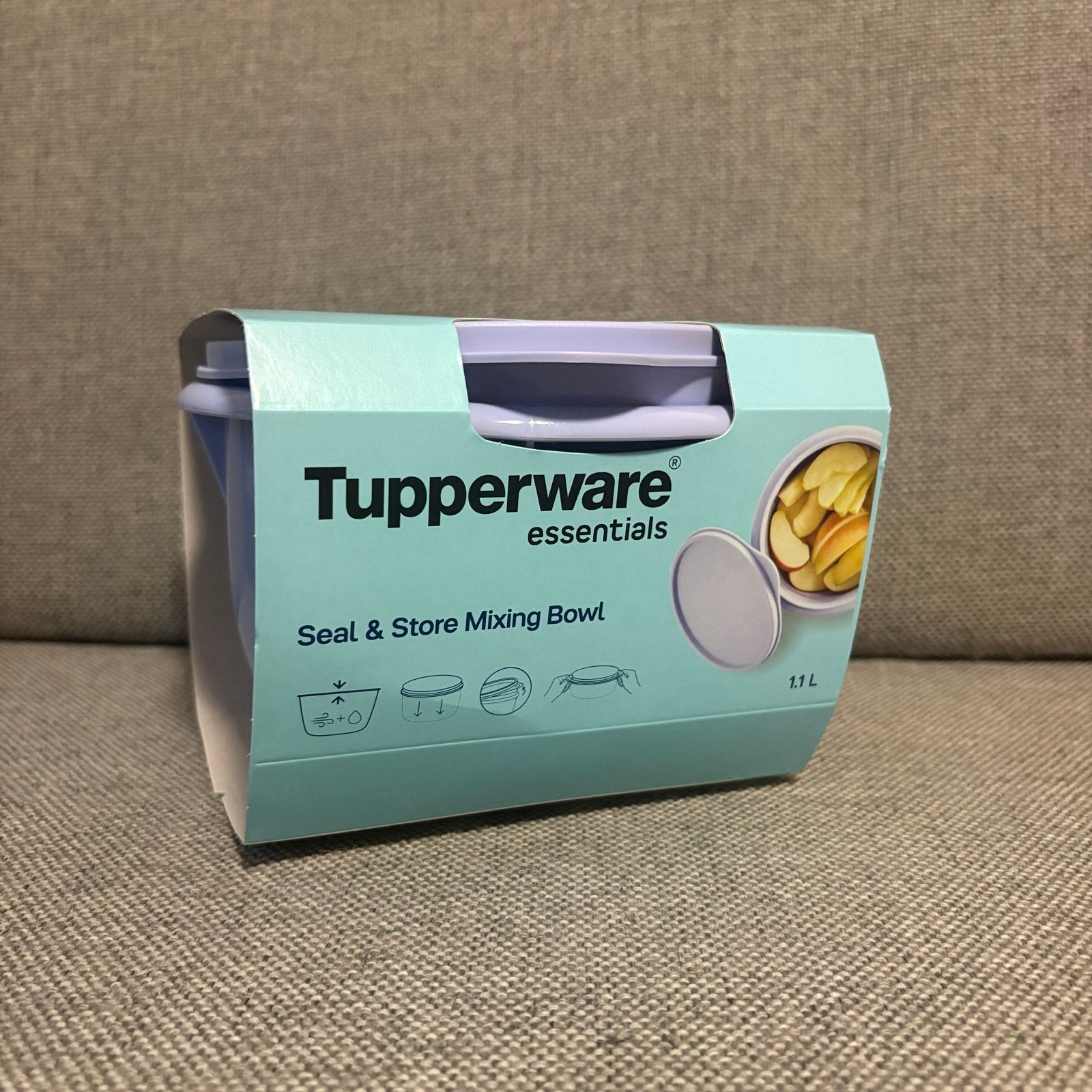 Tupperware Seal & Store Mengkom Paars, Paars, Ophalen of Verzenden, Zo goed als nieuw, Bak of Kom