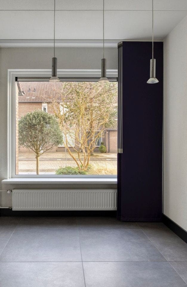 Paarse paneelgordijnen, Ophalen, Zo goed als nieuw