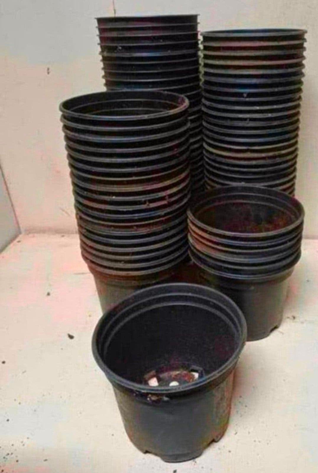 kweekpotten plantenpotten bloempotten 2 liter, Kunststof, Gebruikt, Rond, Ophalen of Verzenden