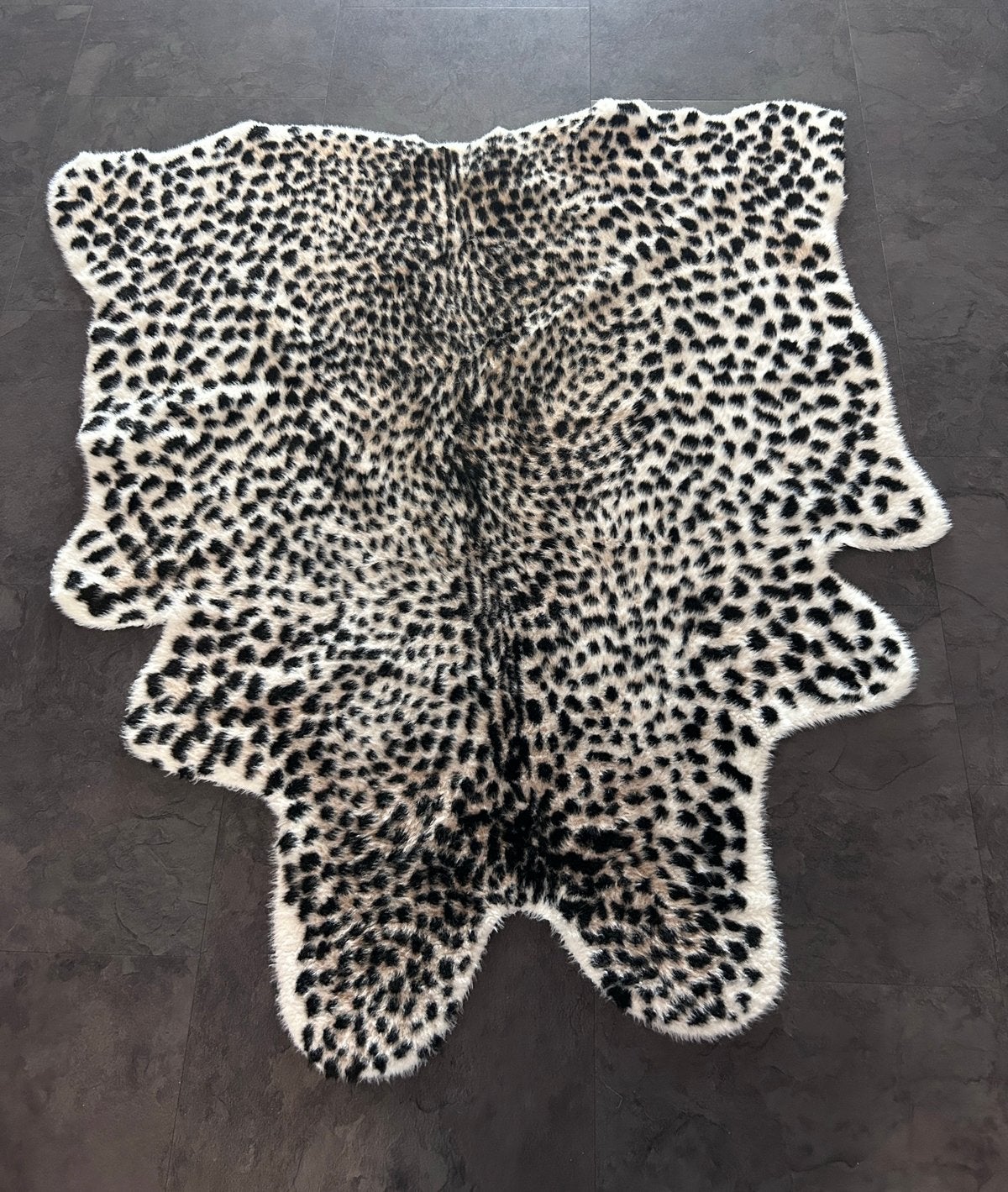 Panter/luipaard xl tapijt/vloerkleed, Gebruikt, Bruin, 100 tot 150 cm, Ophalen of Verzenden