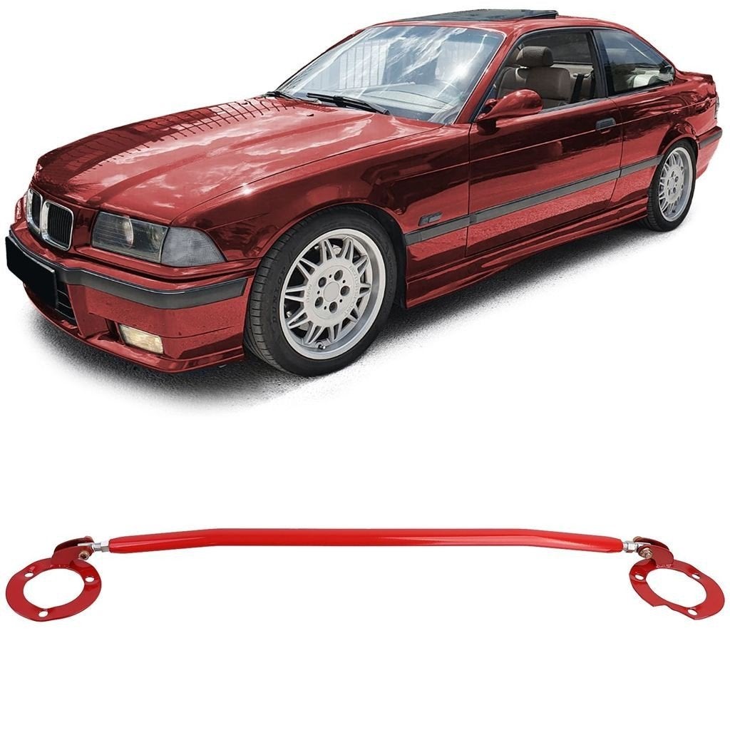 Aluminium Veerpootbrug Voor BMW E36 Rood Voorzijde 6 Cilinde
