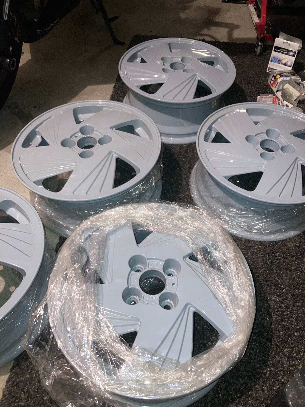 5 Originele Opel Astra F GSi Waaier velgen Gepoedercoat ongb, Ophalen, 15 inch, Velg(en), Nieuw