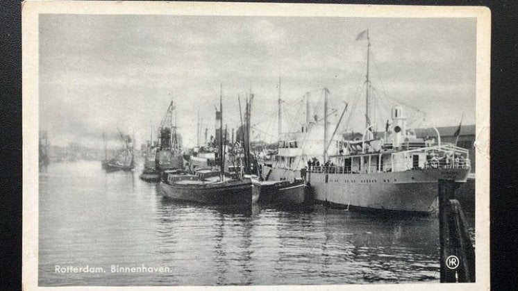Rotterdam Haven Binnenhaven binnenvaart zeevaart pre 1936, Ophalen of Verzenden