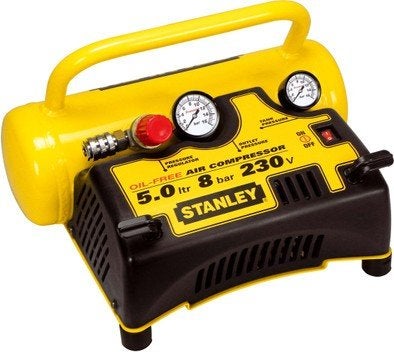 Stanley DN 55/8/5 Olievrije Compressor 5L 8 bar, Ophalen, Mobiel, Gebruikt, 6 tot 10 bar