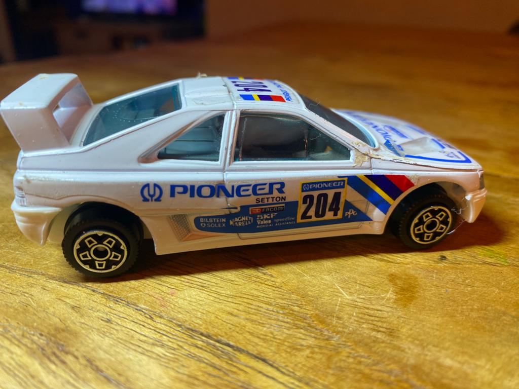 Burago Peugeot 405 Pioneer Rally Auto Schaal 1/43, Kinderen en Baby's, Speelgoed | Speelgoedvoertuigen, Ophalen of Verzenden, Gebruikt