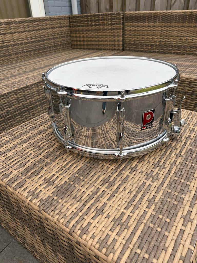 Premier 2003 14x6,5” Stalen Snaredrum, Muziek en Instrumenten, Drumstellen en Slagwerk, Ophalen of Verzenden, Gebruikt, Premier