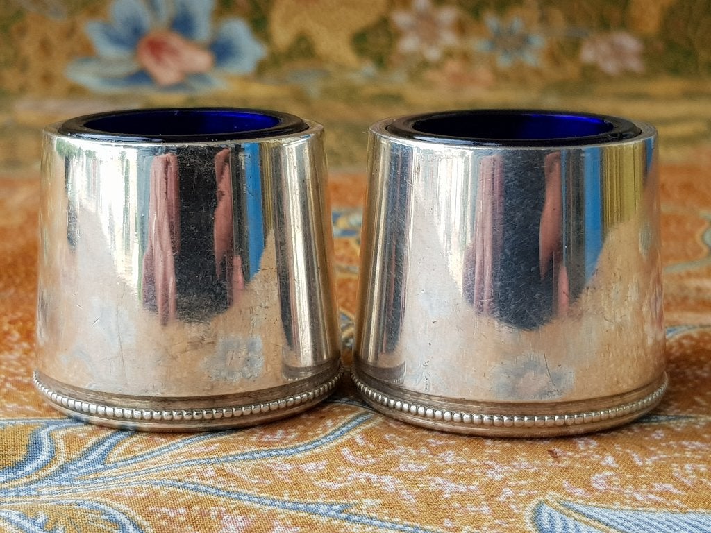 Mooi stel antieke peper en zout vaatjes uit Engeland., Ophalen of Verzenden