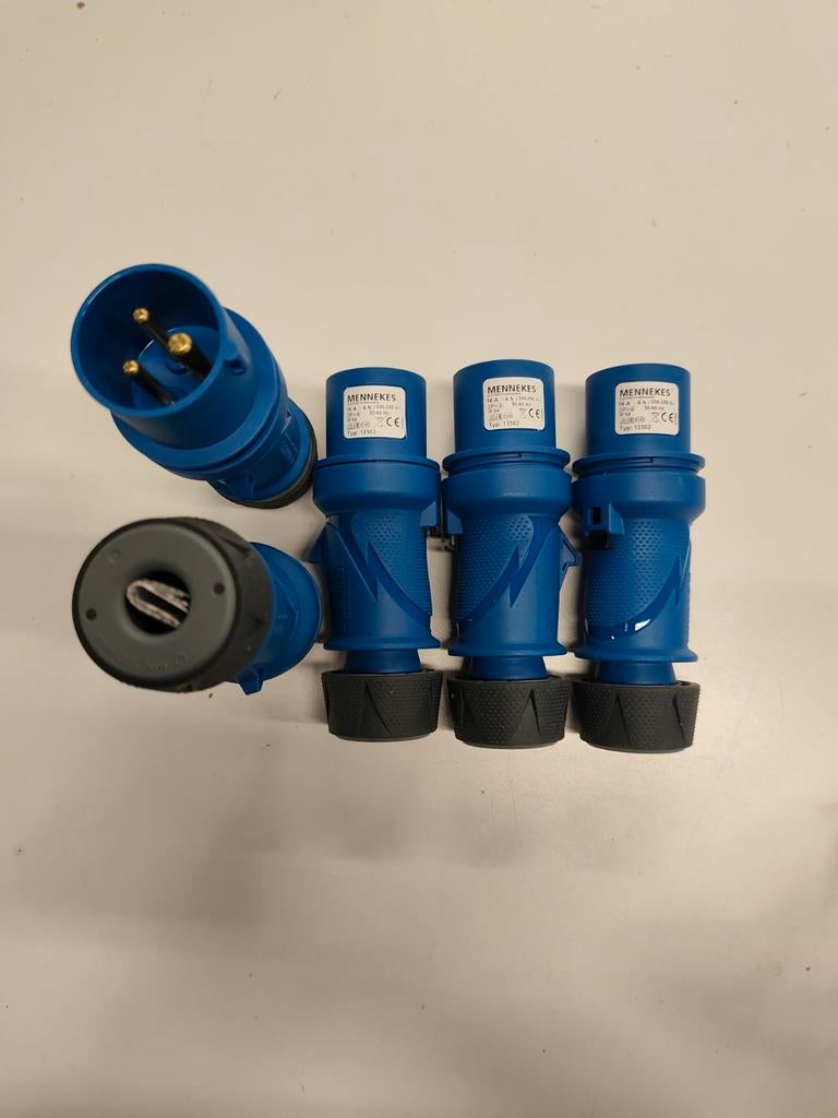 Mennekes CEE Stekkers 16A 3-polig (5 stuks), Ophalen of Verzenden