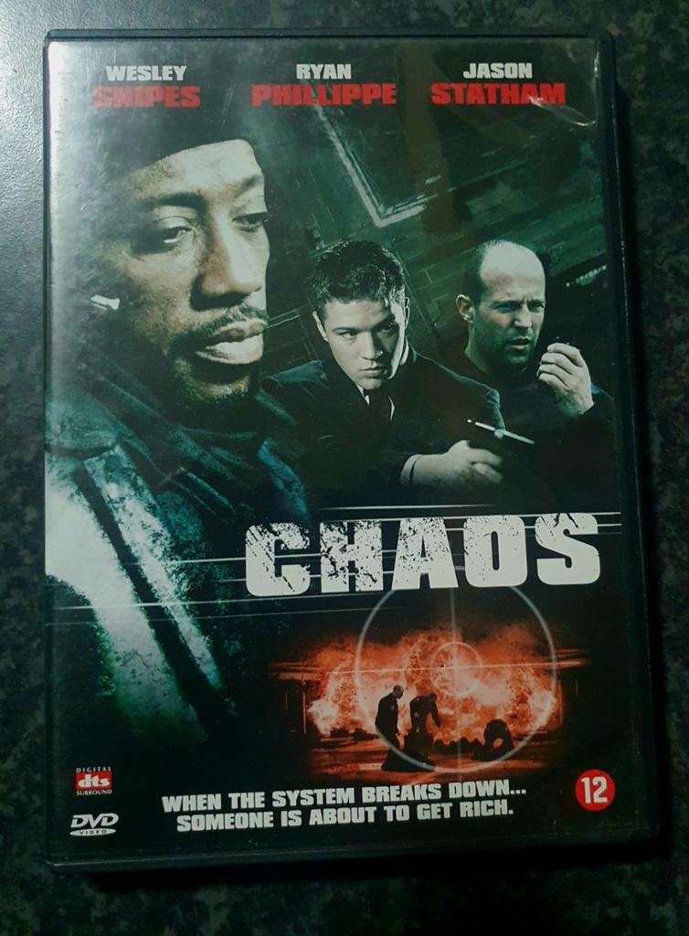 Chaos DVD - Actiethriller met Wesley Snipes & Jason Statham, Cd's en Dvd's, Vanaf 12 jaar, Ophalen of Verzenden, Gebruikt, Actiethriller