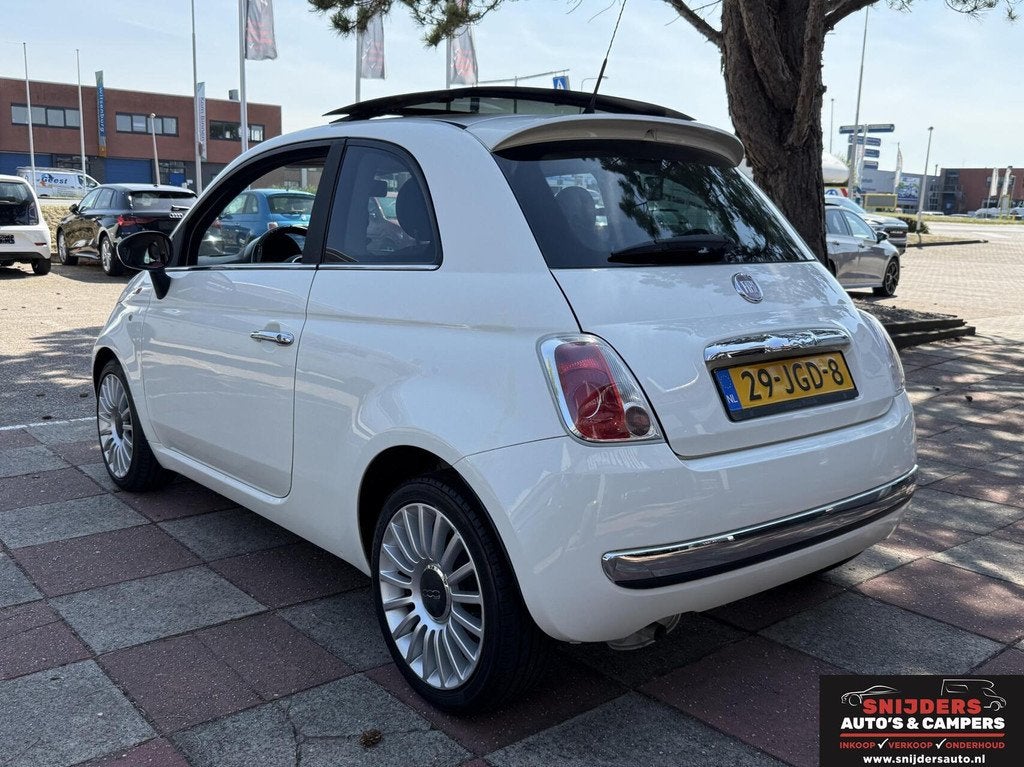 Fiat 500 1.2 Lounge automaat met leer, Auto's, Fiat, Euro 5, Gebruikt, 1242 cc, 4 cilinders