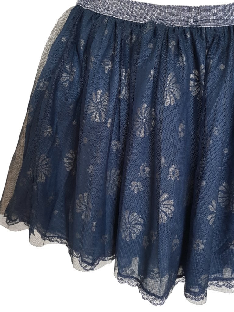 Gaaf blauw PERSIVAL tule gebloemd rokje maat 140-146. ZGAN!, Persival, Zo goed als nieuw, Jurk of Rok, Verzenden