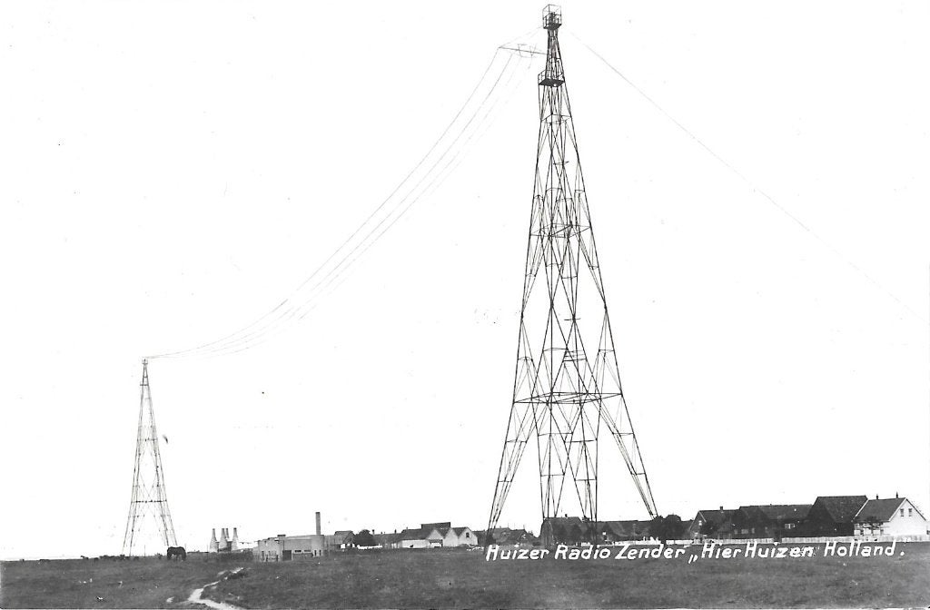 AK Huizen - Radio Zender "Hier Huizen, Holland", Verzamelen, Verzenden, 1960 tot 1980, Ongelopen, Noord-Holland