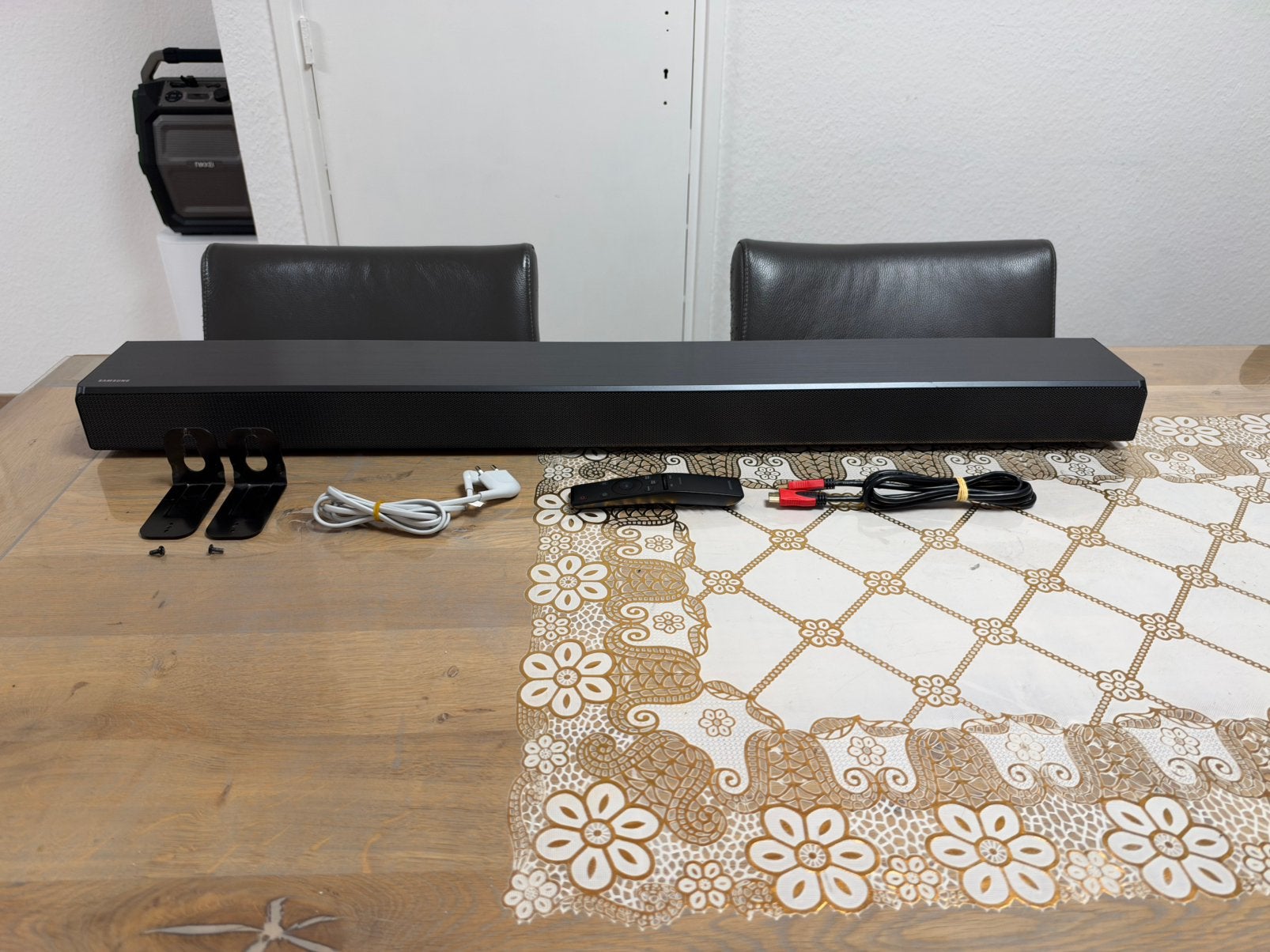 samsung hw-ms650 soundbar all-in 6.2kilo + muurbeugel, Ophalen of Verzenden, Bluetooth, Zo goed als nieuw