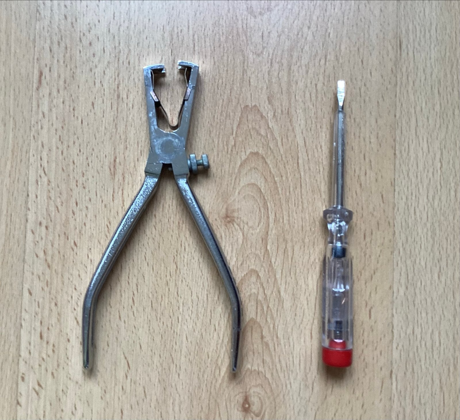 Striptang en spanningzoeker, Ophalen of Verzenden, Gebruikt, Tang