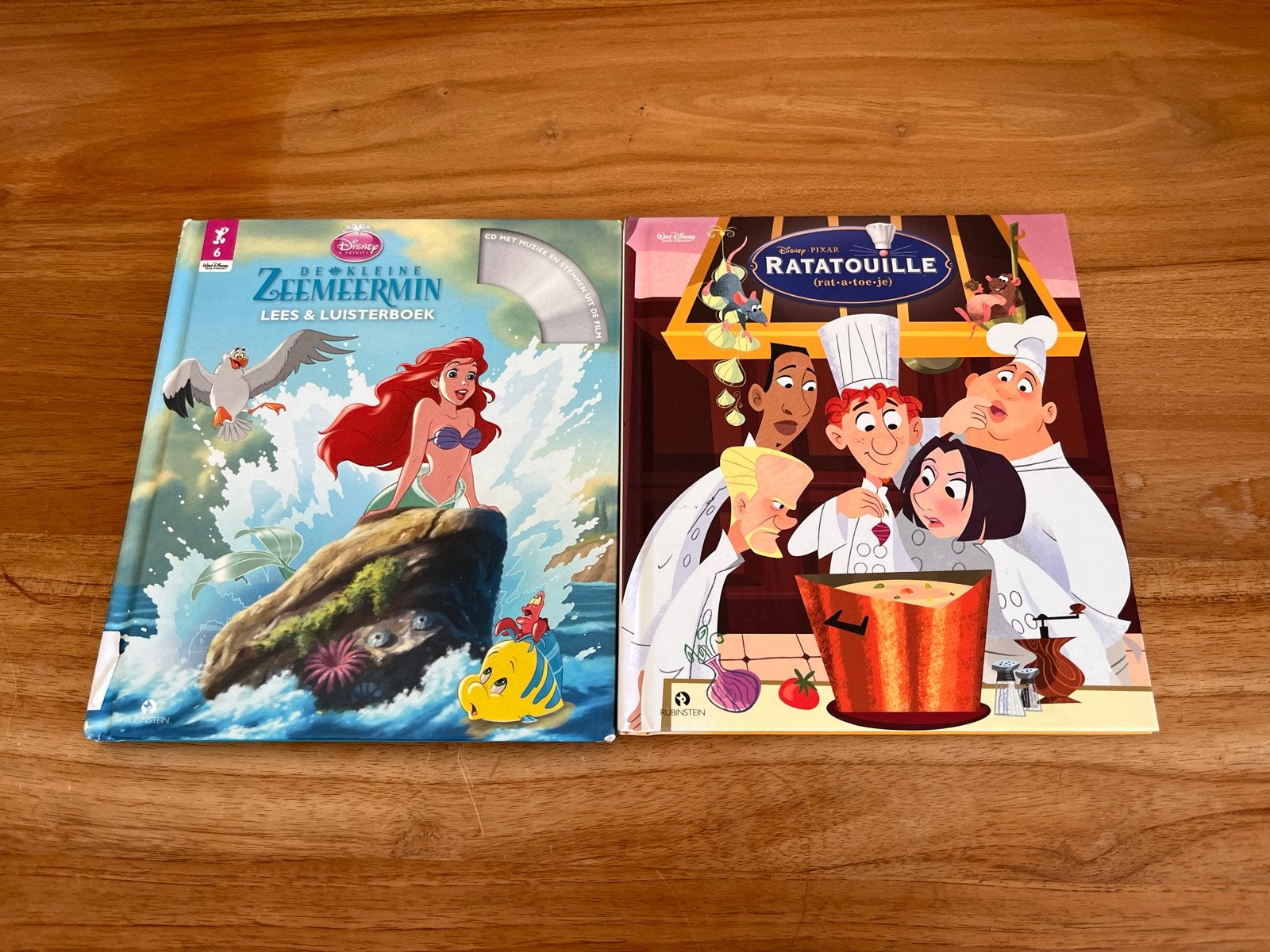 Disney Lees- Luisterboeken: Kleine Zeemeermin & Ratatouille, Boeken, Ophalen of Verzenden, Gelezen, 3 tot 4 jaar