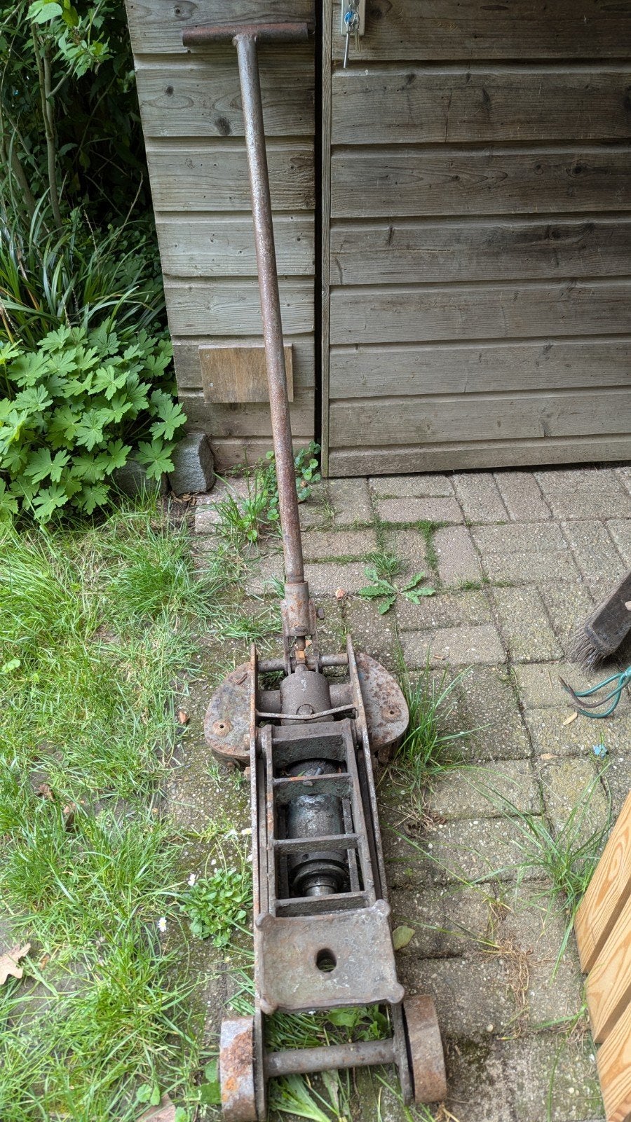 Robuuste 4-tons garagekrik - Gebruikt, Ophalen, Gebruikt, Hydraulisch, Garagekrik