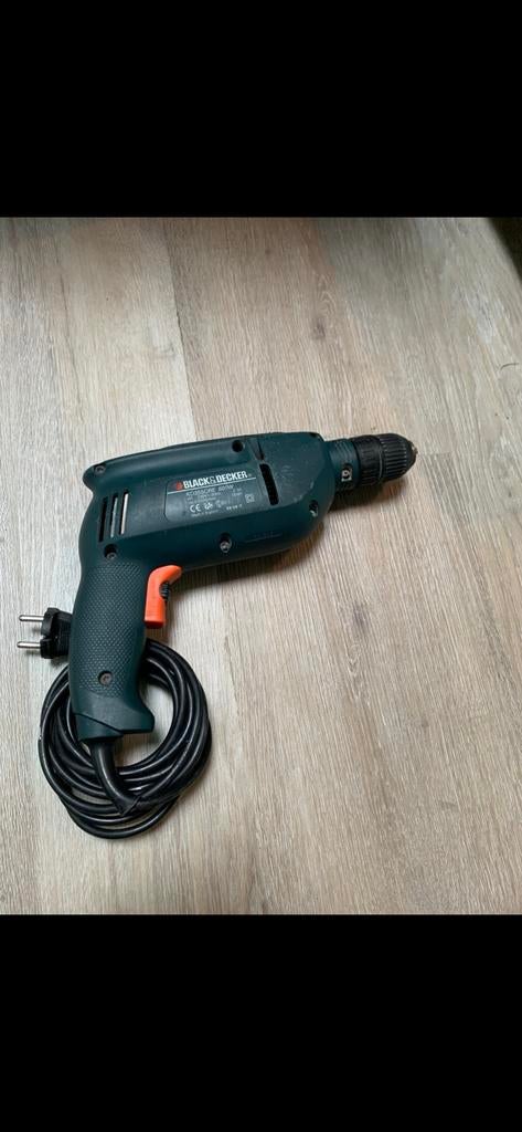 Black & Decker Boormachine - Gebruikt, Ophalen of Verzenden, Gebruikt, Minder dan 400 watt, Boormachine