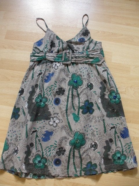 DEPT zonnejurk grijs met bloemen maat L - nieuw -, Kleding | Dames, Maat 38/40 (M), Nieuw, Ophalen of Verzenden, Grijs