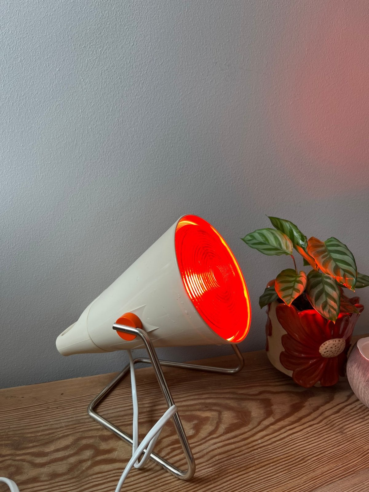 Vintage Philips Infraphil Infrarood Warmtelamp (HP3609), Ophalen of Verzenden, Gebruikt, Vintage, Minder dan 50 cm