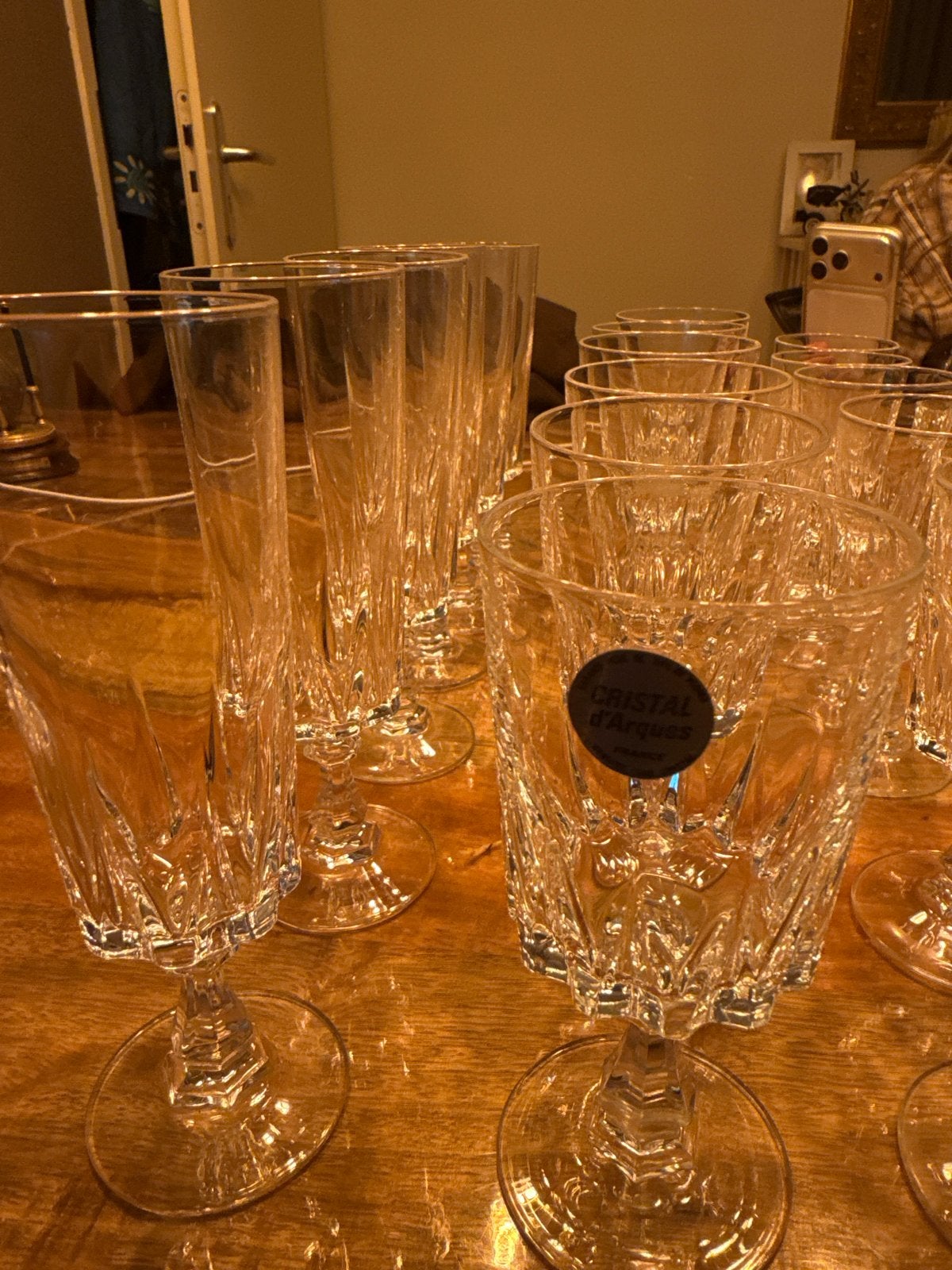 Prachtige set Cristal d'Arques glazen - Diverse soorten, Ophalen of Verzenden