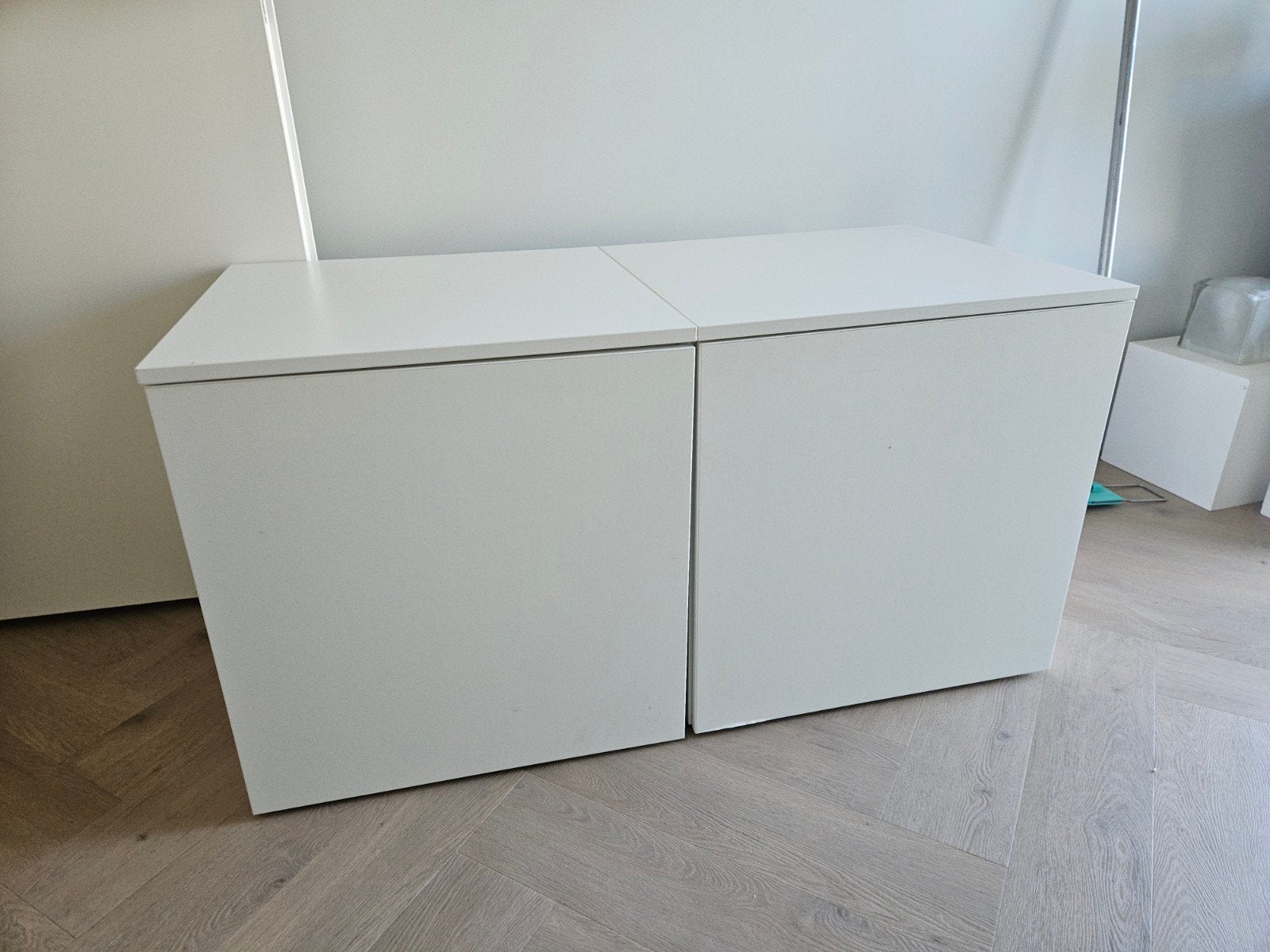 Ikea PLATSA Basiselement, wit, 2X, 60x55x60 met bovenplaten, Ophalen