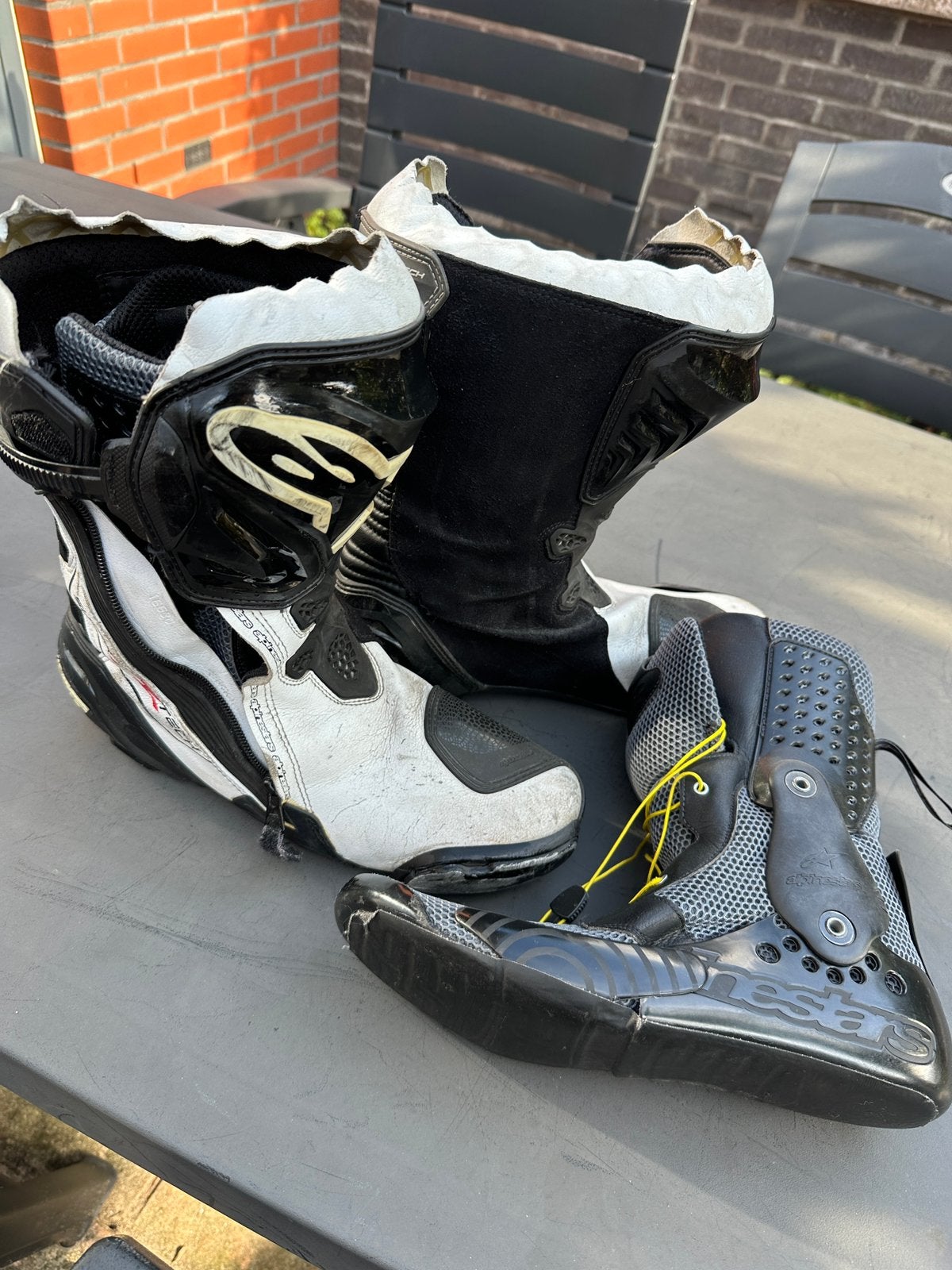 Alpinestars Supertech R racelaarzen 43, Motoren, Ophalen of Verzenden, Tweedehands, Laarzen