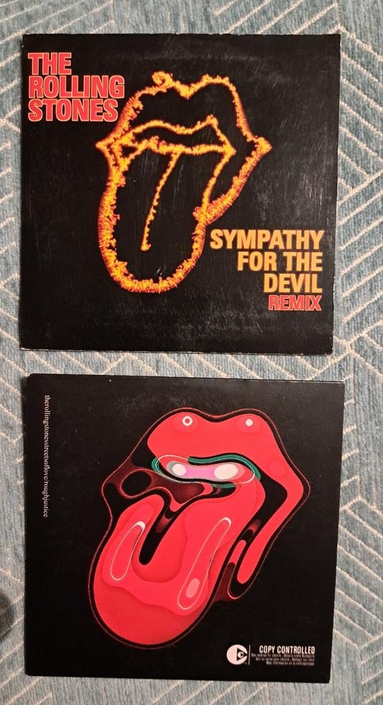 2 CD Singles The Rolling Stones: Sympathy for the Devil, Cd's en Dvd's, Cd Singles, 2 t/m 5 singles, Ophalen of Verzenden, Gebruikt