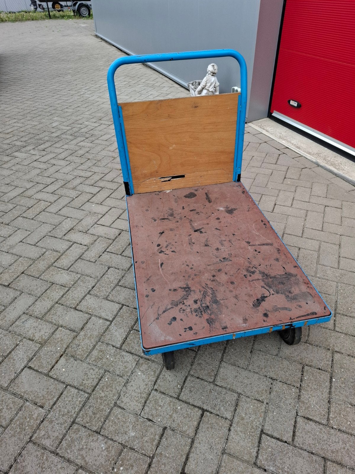 Magazijn transsport kar, Doe-het-zelf en Verbouw, Transportwagens, 100 liter of meer, Ophalen of Verzenden, Gebruikt, Transportkar