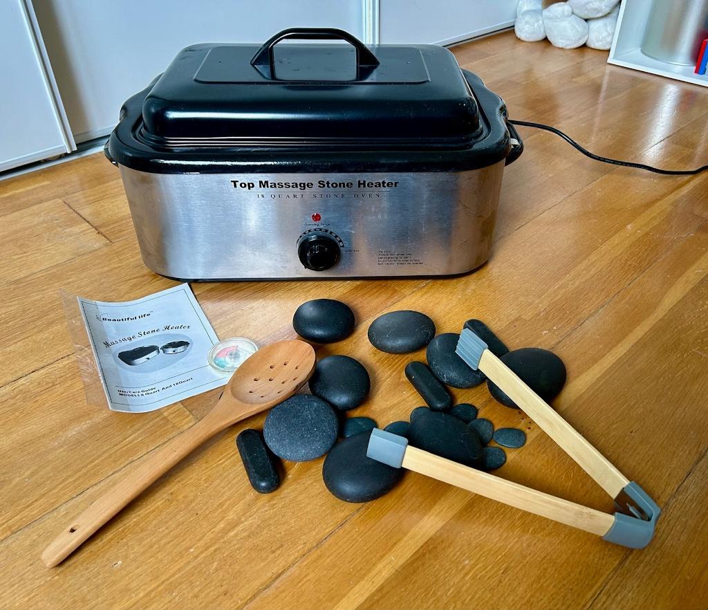 Massage Hotstone Heater, Sport en Fitness, Massageproducten, Ophalen, Zo goed als nieuw, Hotstone