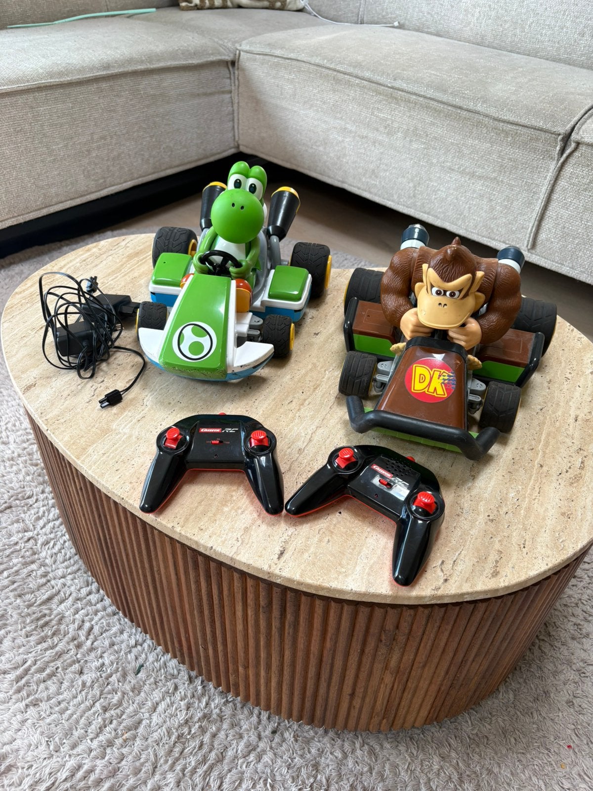 Mario karts Donkey Kong en Yoshi, Kinderen en Baby's, Speelgoed | Thomas de Trein, Ophalen of Verzenden, Gebruikt