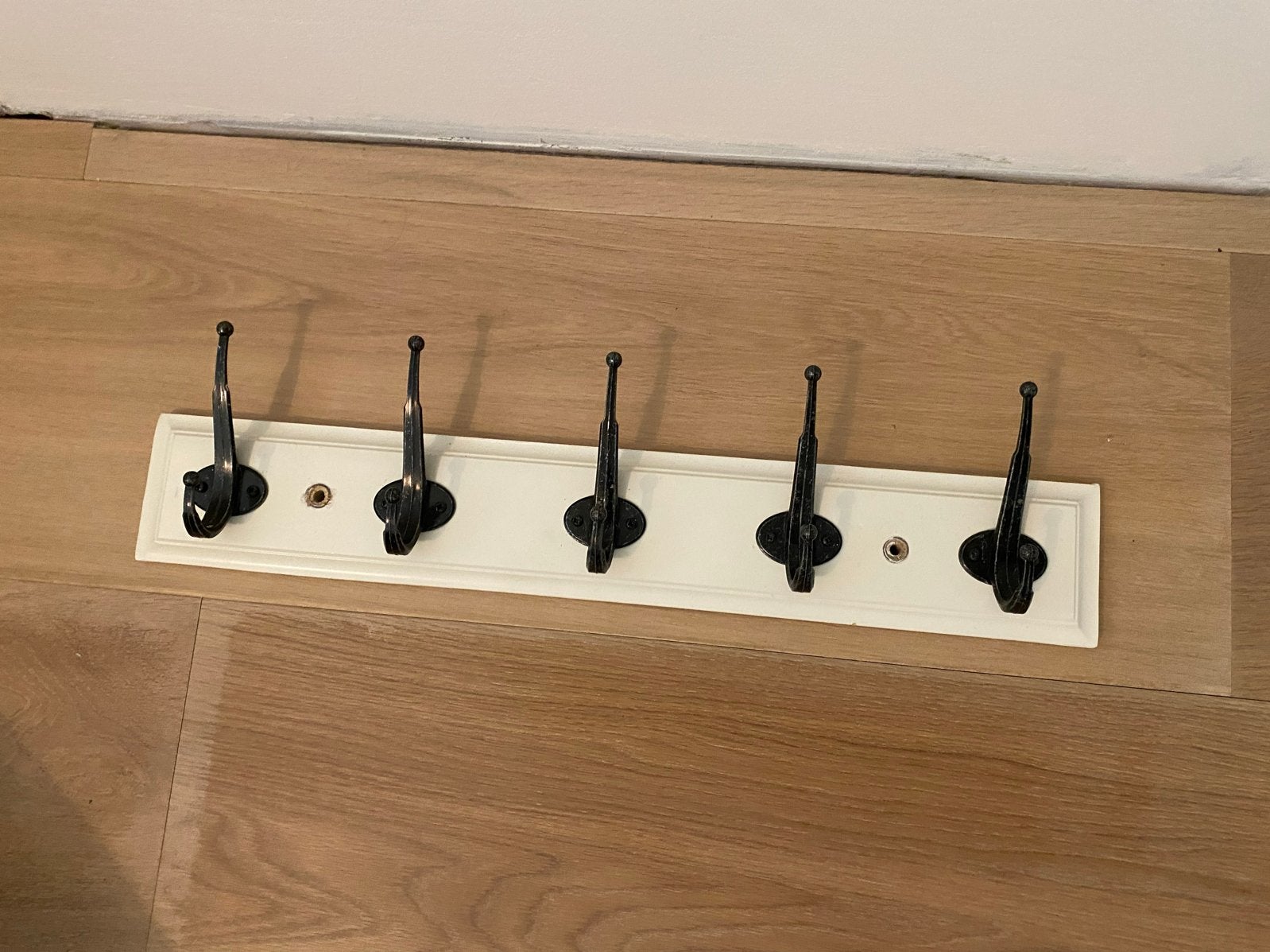 Kapstok met 5 haken - Eenvoudig op te hangen, Gebruikt, Minder dan 100 cm, Hout, Ophalen