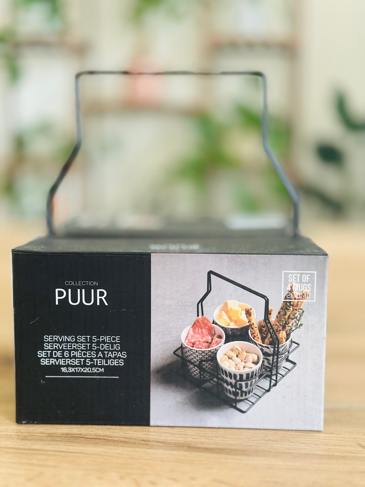 Collection Puur 5-delige Serveerset / Tapasset - Nieuw, Huis en Inrichting, Ophalen, Overige merken, Keramiek, Overige typen
