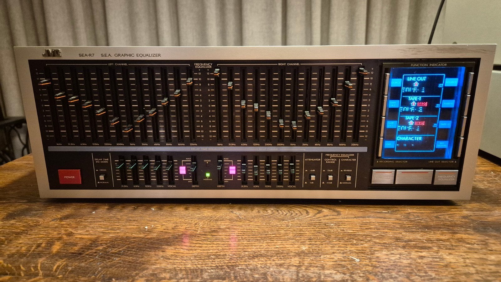 JVC SEA-R7 S.E.A. Grafische Equalizer - Vintage Audio, Ophalen of Verzenden