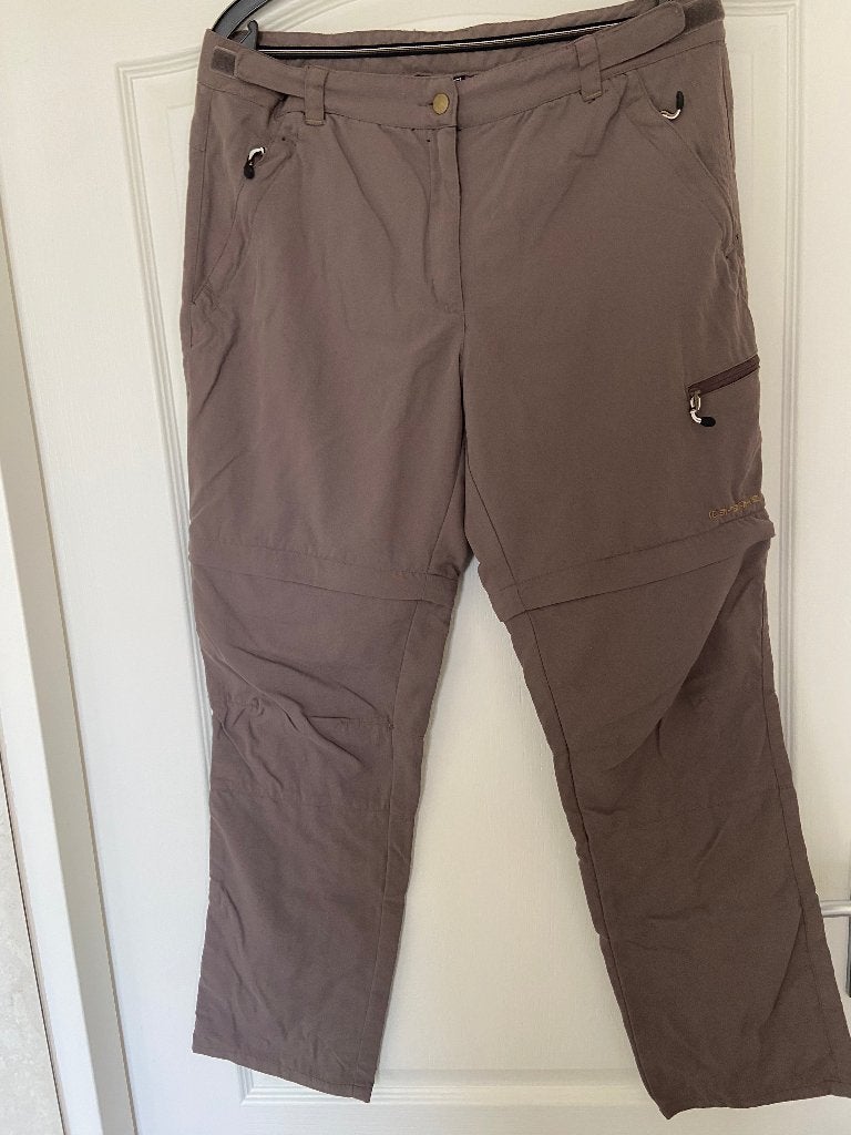 Dames afrits-broek - kleur bruin - merk Icepeak - maat L, Icepeak, Bruin, Maat 42/44 (L), Ophalen of Verzenden