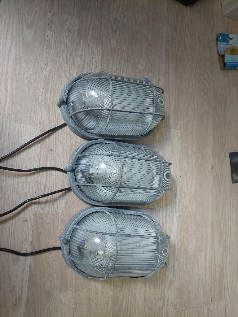 3 identieke lampen, Ophalen, Gebruikt, Zie foto's, Minder dan 50 cm