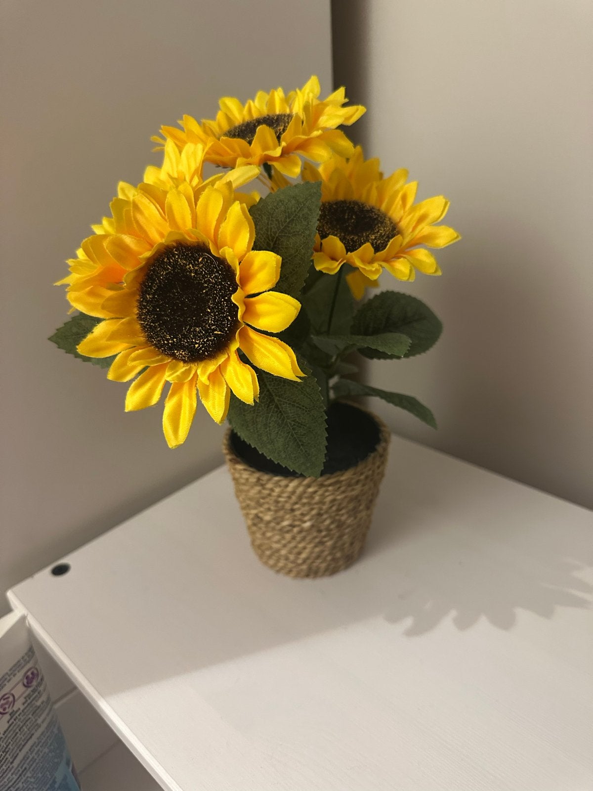 Kunst zonnebloemen in pot, Huis en Inrichting, Woonaccessoires | Kunstplanten en Kunstbloemen, Binnen, Kunstbloem, Textiel, Ophalen of Verzenden