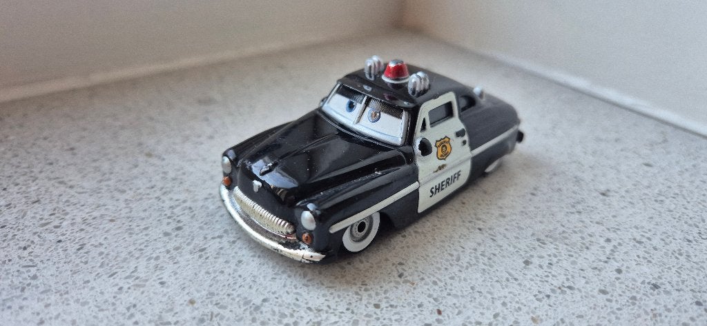 Disney Pixar Cars Sheriff, Ophalen of Verzenden, Gebruikt