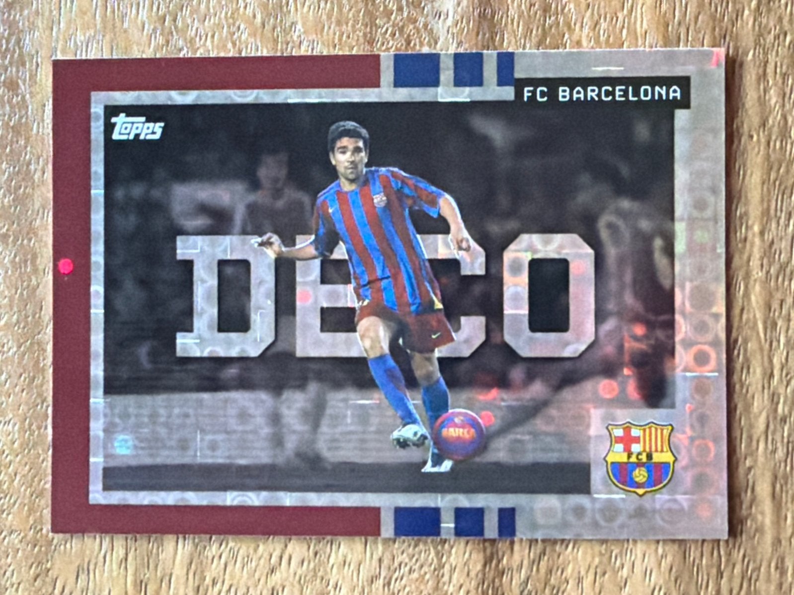Topps FC Barcelona Deco Spelerskaart, Verzenden, Zo goed als nieuw, Buitenlandse clubs, Spelerskaart
