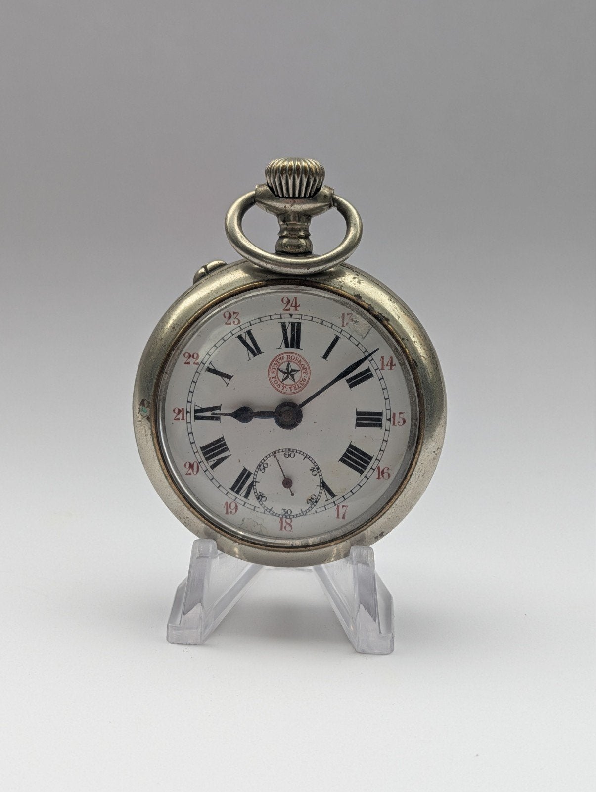 Antiek Roskopf zakhorloge - loopt niet, Ophalen of Verzenden, Zakhorloge, Overige merken
