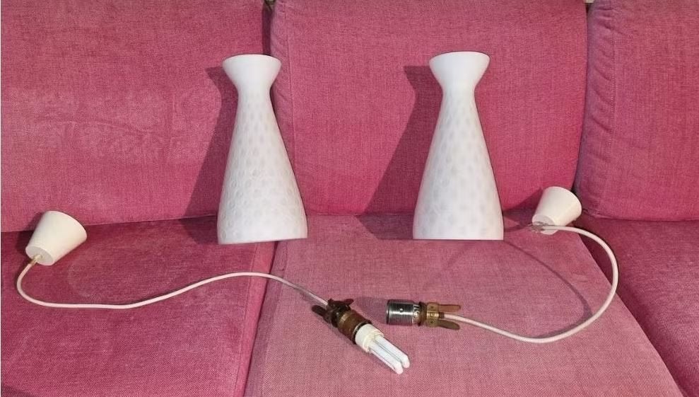 vintage Peill & Putzler hanglamp Ibiza stukprijs, Ophalen, Hanglamp, Mid-century modern, Glas