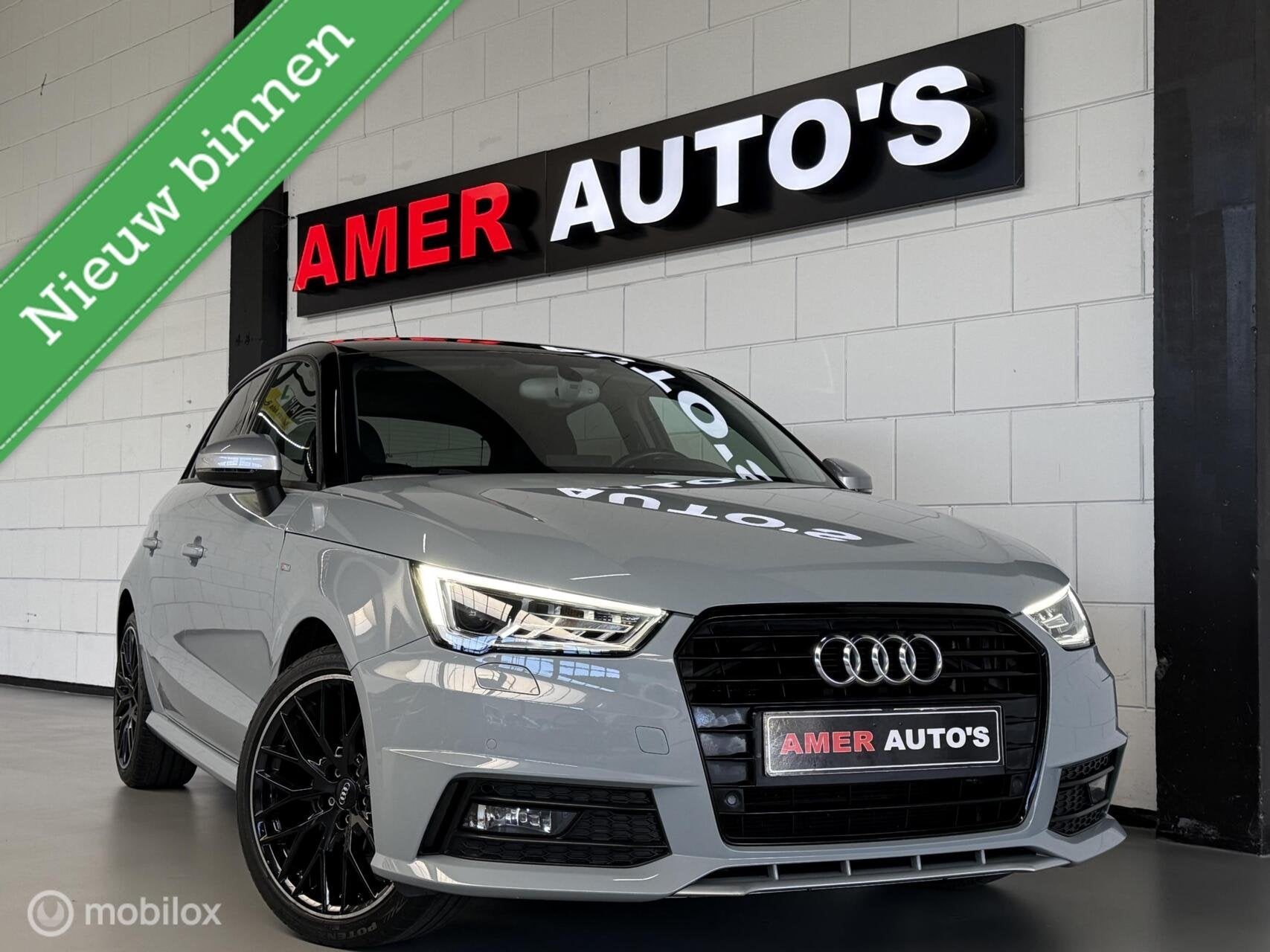 Audi A1 Sportback S-Line/Nardo Grey/Uniek/1e eigenaar/LageKM, Auto's, Voorwielaandrijving, Dealer onderhouden, 95 pk, 4 stoelen
