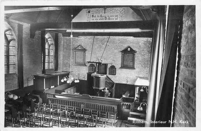301-377-039 Ritthem Kerk, Verzenden, Voor 1920, Zeeland