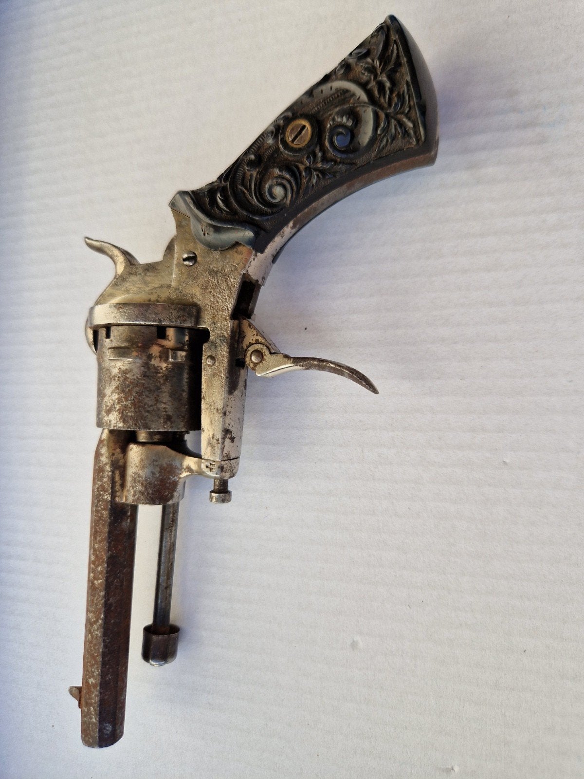 Antieke Penvuurrevolver, Antiek en Kunst, Antiek | Overige Antiek, Ophalen of Verzenden