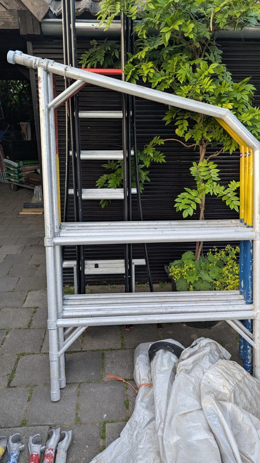 3x Skyworks Doorwerkscherm Zonnedoek Regenkap, Doe-het-zelf en Verbouw, Steigers, Ophalen, Gebruikt, Overige typen, Minder dan 2 meter