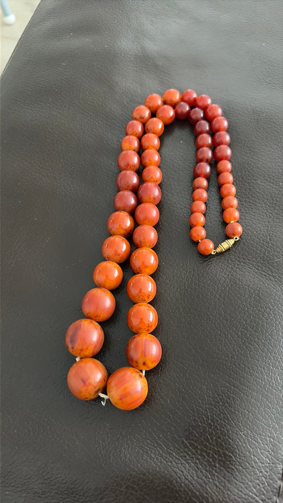 Vintage galaleit ketting, Verzenden, Overige materialen, Ketting