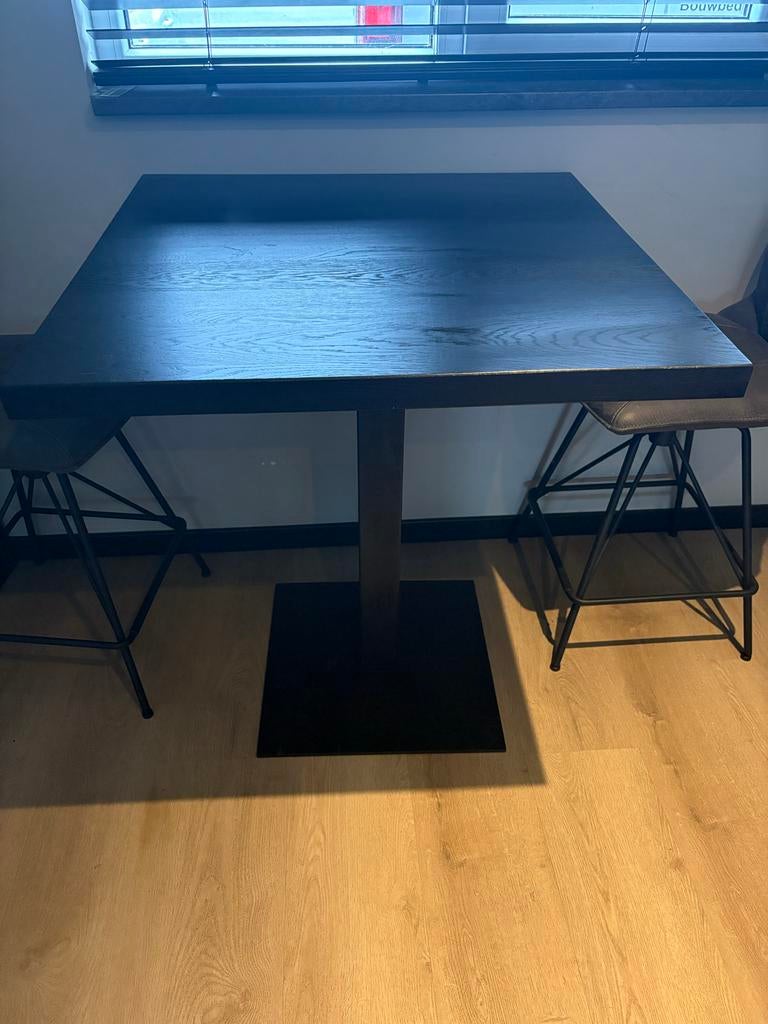 Bartafel 92cm hoog, blad 80x80cm - Zo goed als nieuw, Ophalen, Zo goed als nieuw