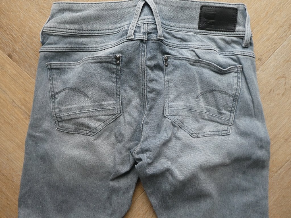 Mooie grijze Gstar Lynn Mid Skinny spijkerbroek maat 27-30, Ophalen of Verzenden, Zo goed als nieuw, W27 (confectie 34) of kleiner