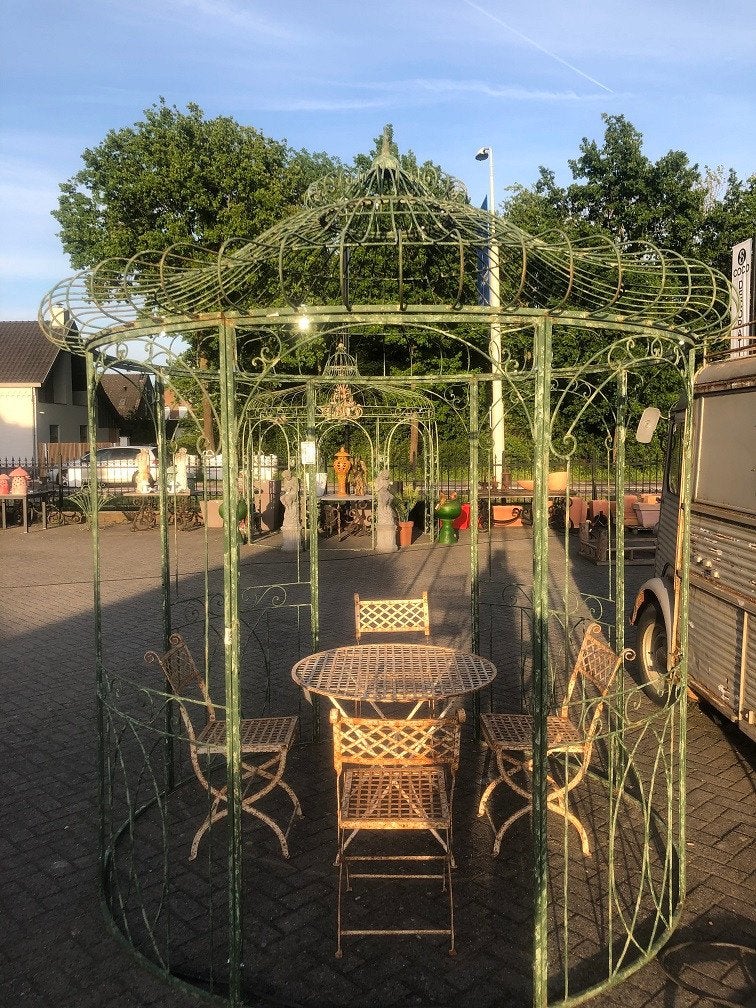 ZEER EXCLUSIEF PRIEEL ROND Jugendstil  Art Deco HANDGESMEED, Tuin en Terras, 200 tot 400 cm, Wilms, Overige typen, Zo goed als nieuw