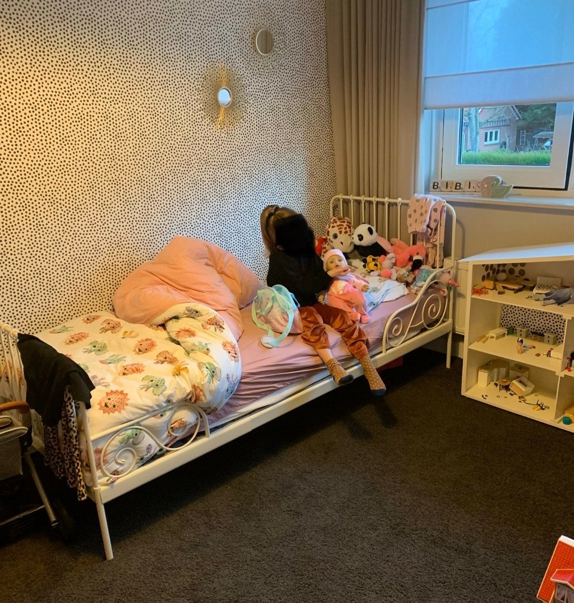 IKEA Kinderbed met Lattenbodem - meegroeibed, Gebruikt, 70 tot 85 cm, Ophalen of Verzenden, Lattenbodem