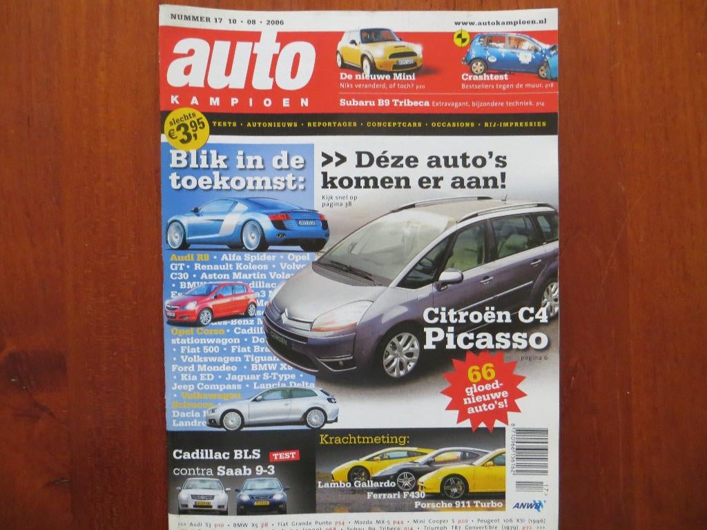 Autokampioen 17 2006 Gallardo, TR7, 911 Turbo, 9-3, Picasso, Ophalen of Verzenden, Nieuw, Porsche